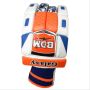 BDM Galaxy Batting Gloves White Red and Black