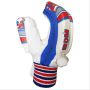 BDM Players Autograph Batting Gloves White and Blue