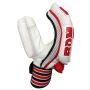 BDM Club Supporter Batting Gloves White Red and Black