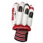 BDM Club Supporter Batting Gloves White Red and Black