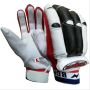 BDM Club Master Batting Gloves White and Red