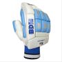 BDM Jaguar Cricket Batting Gloves White and Blue