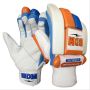 BDM Armstrong Batting Gloves White Blue Orange