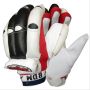 BDM Club Master Batting Gloves White Black Red LH