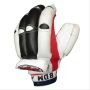 BDM Club Master Batting Gloves White Black Red LH