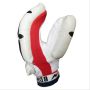 BDM Club Master Batting Gloves White Black Red LH