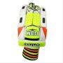 BDM Galaxy Batting Gloves White Orange Lime