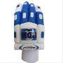 BDM Admiral Super Test Batting Gloves White Blue