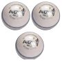 BDM Agni Leather Cricket Ball 3 Ball Set White