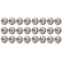 BDM Bullet Leather Cricket Ball 24 Ball Set White