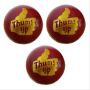 BDM Thums Up Cricket Ball 3 Ball Set Red