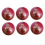 BDM Royal Crown Cricket Ball 6 Ball Set Red