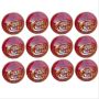 BDM Players Auto Cricket Ball 12 Ball Set Red
