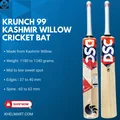 DSC Krunch 99 Kashmir Willow Cricket Bat (Standard Size Short Handle)