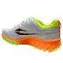 DSC Superstorm Cricket Shoes white, neon green and orange