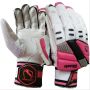Gravity Ultimate Cricket Batting Gloves White and Pink