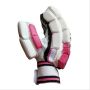 Gravity Ultimate Cricket Batting Gloves White and Pink
