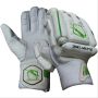 Gravity Super Test Cricket Batting Gloves White and Green