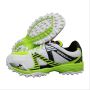 Gray Nicolls Velocity GN6 Rubber Stud Cricket Shoes White Black and Lime