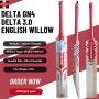  Gray Nicolls GN4 DELTA 3.0 English Willow Cricket Bat Size SH