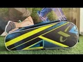 Thrax Strike Series Badminton Kit Bag Blue and Yellow Color