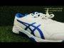 Asics Gel Peake 2 Cricket Shoes white and Tuna Blue