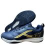 Hundred Blade Pro Badminton Shoes Colour Navy Gold