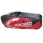 Hundred HBCK-4M261-4 Badminton Kit Bag Colour Black Red 