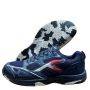 Hundred Raze pro Badminton shoes Colour Navy Blue White Red