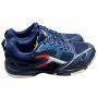 Hundred Raze pro Badminton shoes Colour Navy Blue White Red