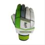 Kookaburra Kahuna 1200 Batting Gloves White Green and Grey