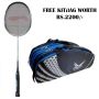 Offer on Li Ning G Force Pro 2000 i Badminton Racket and Thrax kitbag Blue and Black