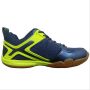 LI NING Volvo Badminton Shoes Navy and Lime