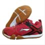 LI NING Volvo Badminton Shoes Red and Black
