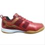 LI NING Cross Badminton Shoes Red and Gold