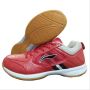 LI NING Icon Plus Badminton Shoes Red and Grey