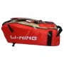 Li Ning ABDJ182 3 Badminton kit Bag Red and Golden