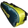 LiNing ABDJ222 Badminton Kit bag Seagreen and Yellow