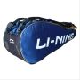 Li Ning ABLF506 3 Badminton kit Bag Blue and Gold