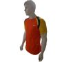 Li Ning Badminton T Shirt A A Y J 019 Blue Orange and Yellow Size Large