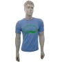 LiNing T Shirt Round Neck with Half sleeve Red Size Small Sky Blue