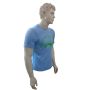 LiNing T Shirt Round Neck with Half sleeve Red Size Small Sky Blue