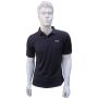 LiNing T Shirt color Neck with Half sleeve Black Size Large