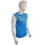 LiNing T Shirt Round Neck with sleeveless Blue Size Large