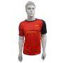 LiNing T Shirt Round Neck with Half sleeve Red and Black Size Large