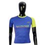 LiNing T Shirt Round Neck with Half sleeve Blue and Green Size Large
