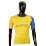 LiNing T Shirt Round Neck with Half sleeve Yellow and Blue Size Small