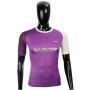 LiNing T Shirt Round Neck with Half sleeve Purple and White Size Extra Large