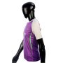 LiNing T Shirt Round Neck with Half sleeve Purple and White Size Extra Large