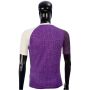 LiNing T Shirt Round Neck with Half sleeve Purple and White Size Extra Large